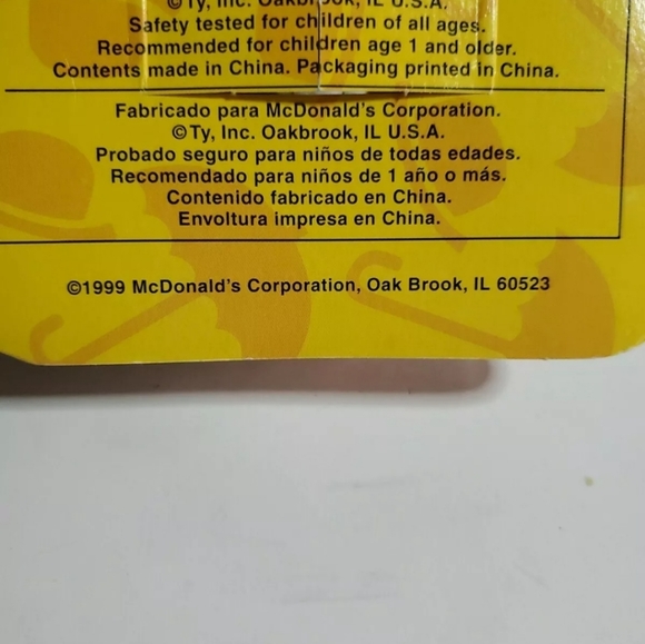 Collectible TY Bear Brittania Printed with Errors - Picture 9 of 9